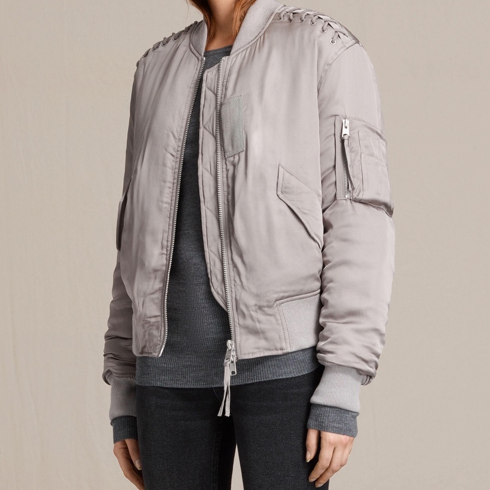 All Saint NWT Small Bree Bomber Jacket